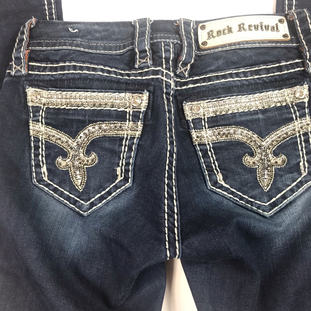Rock Revival Skinny Sherry Dark Wash Size 24x32